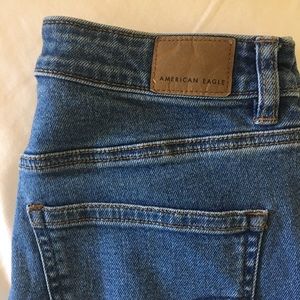 Dark Wash American Eagle Mom Jeans